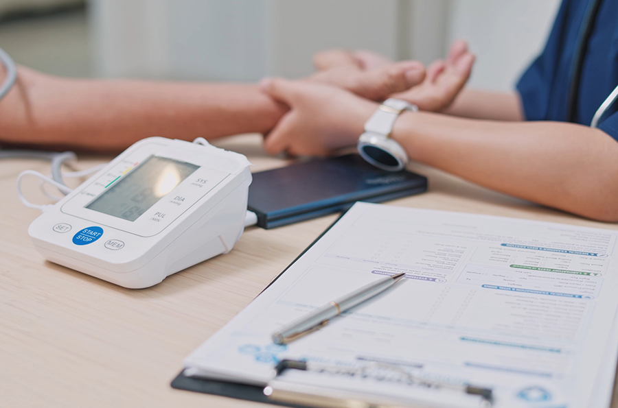 Hypertension monitoring consultation at Precision Medical Center